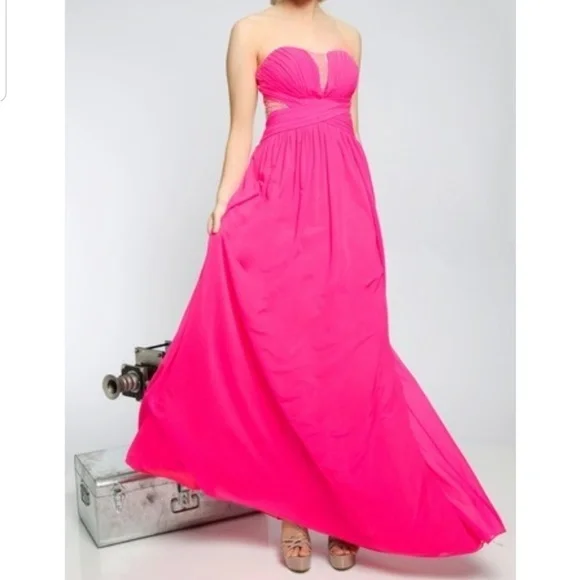 JOVANI PINK ILLUSION prom pageant dress gown 0 00